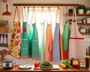 Keukenschorten voor bescherming tijdens het koken