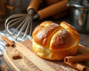 Briochebroodjes met een vleugje kaneel en suiker