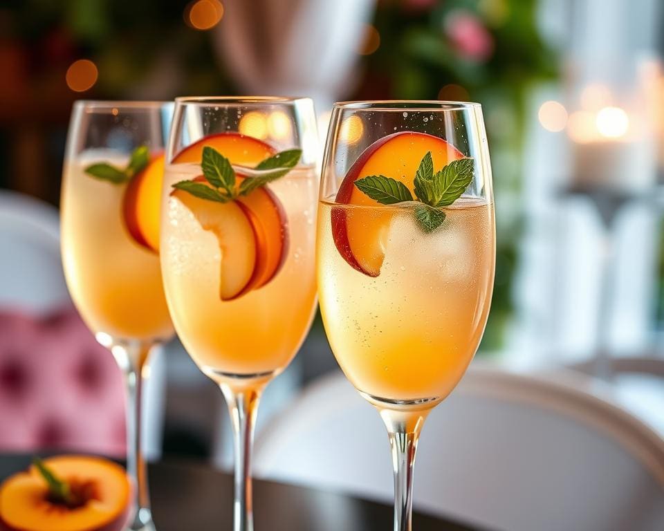 Elegante uitstraling Bellini cocktails