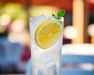 Frisse Gin Fizz met citroen en een vleugje munt