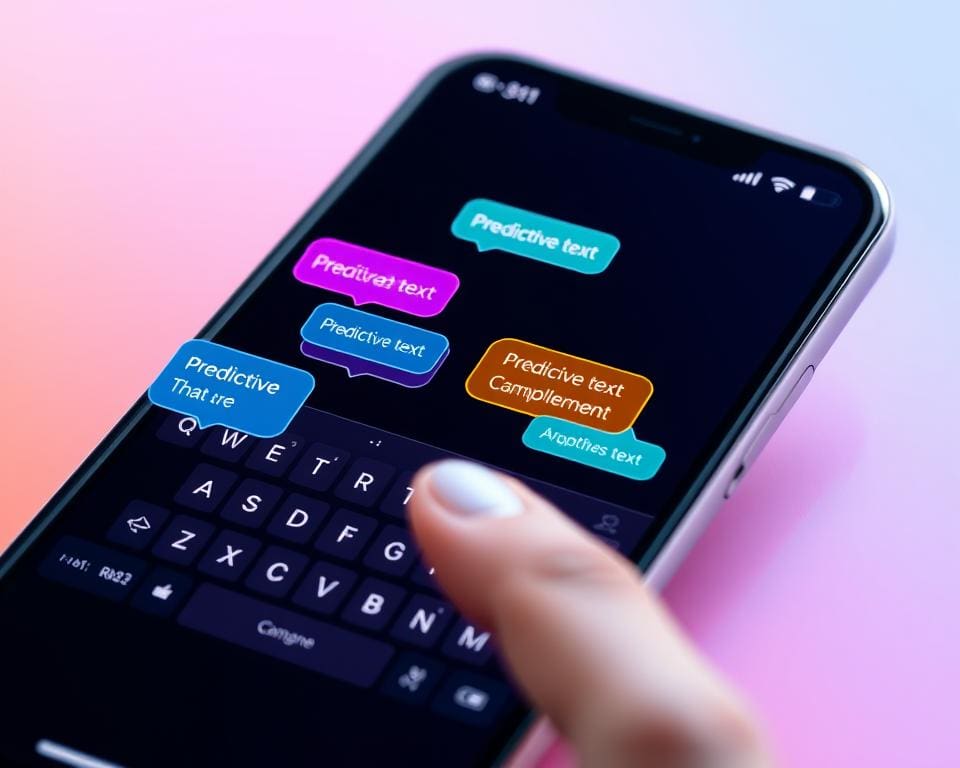 Hoe helpt predictive text op smartphones?