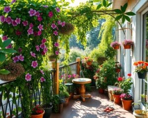 Hoe verzorg je clematis op een balkon?