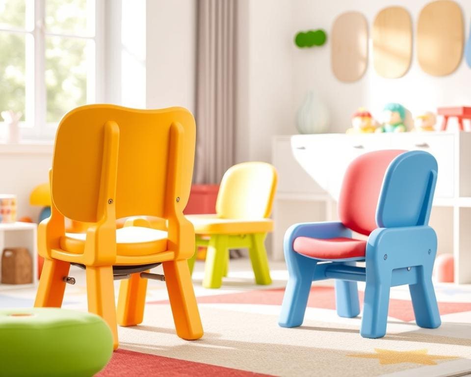 Kinderstoelen met een dubbel verstelbare rugleuning