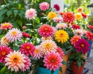 Kunnen dahlia’s in potten groeien?