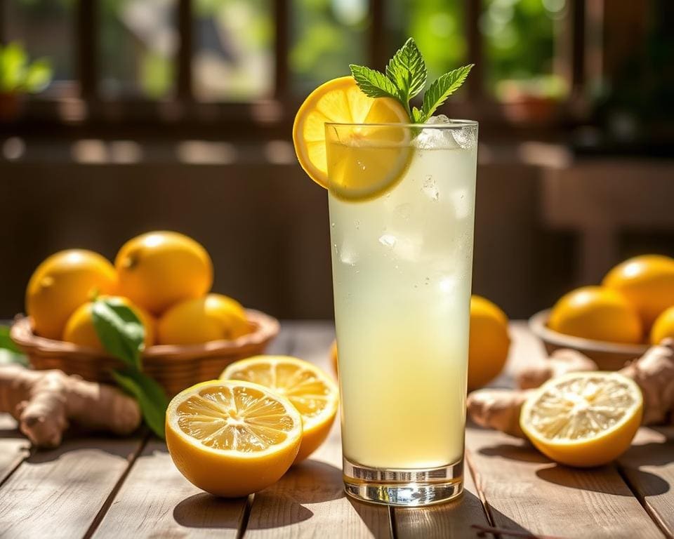 Lemon Ginger Cooler: Een frisse zomerse mocktail