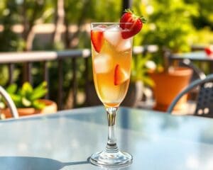 Prosecco Spritz met een twist van aardbei