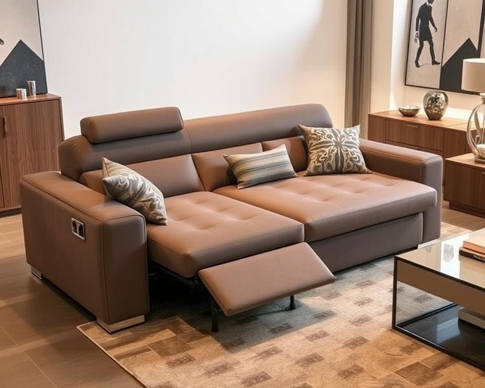 Slaapbanken met een geïntegreerde relaxstand