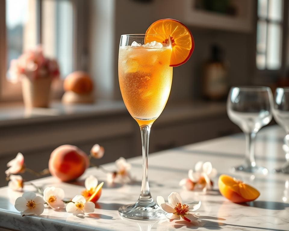 Sparkling Peach Bellini: Elegant en fruitig