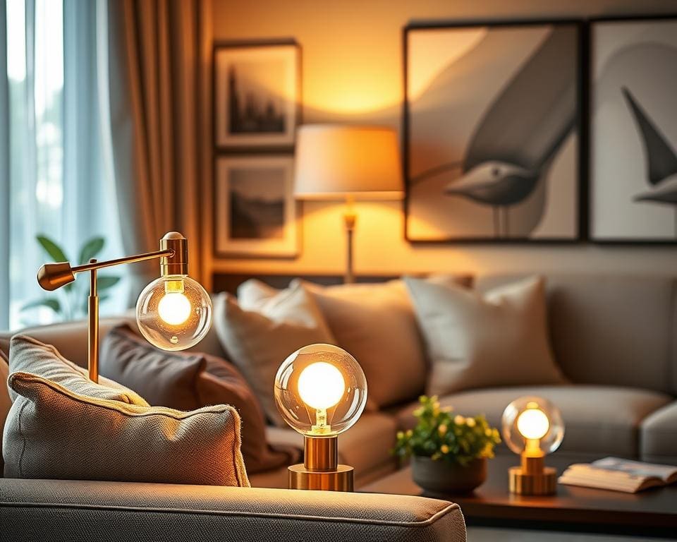 Tafellampen met een energiezuinige LED-lamp