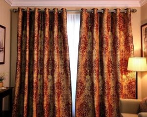 Thermische gordijnen met decoratieve patronen