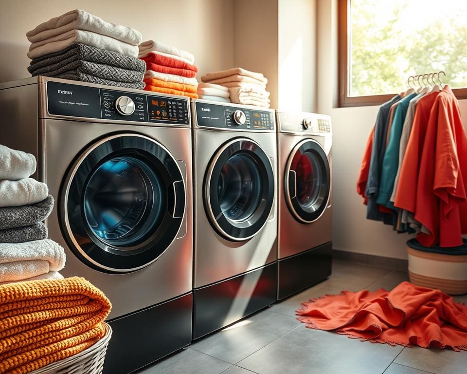 Wasmachines met een programma voor gemengde stoffen