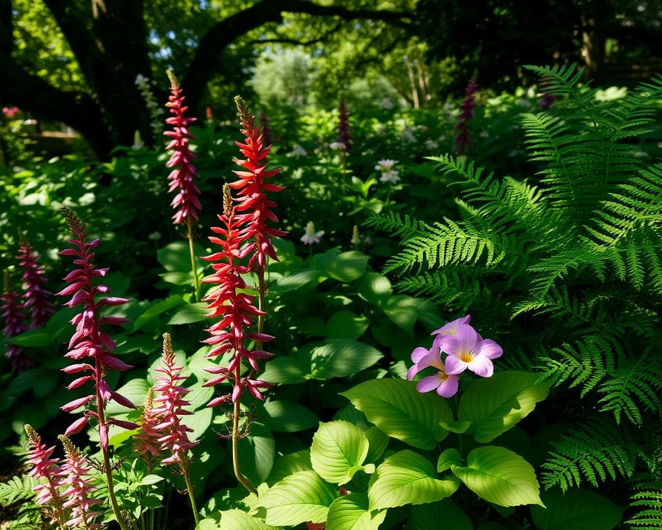 Welke bloemen bloeien in de schaduw?