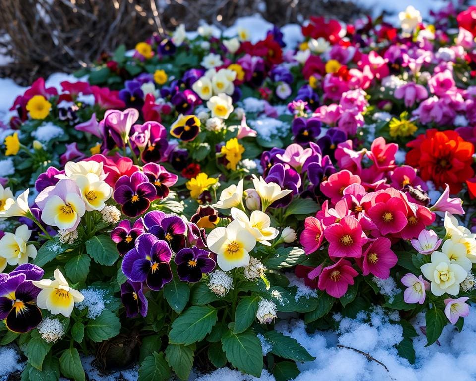 Welke bloemen brengen kleur in de winter?