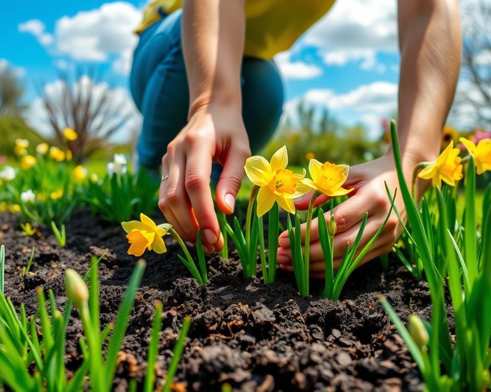 hoe plant je narcissen in het voorjaar?