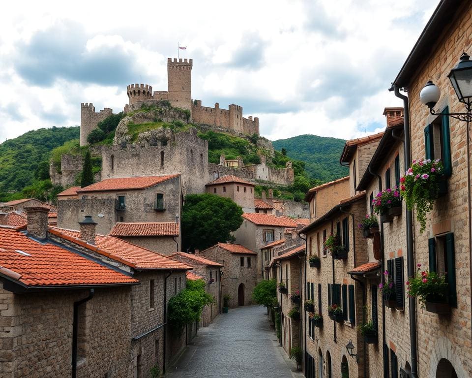 middeleeuwse sfeer in San Marino