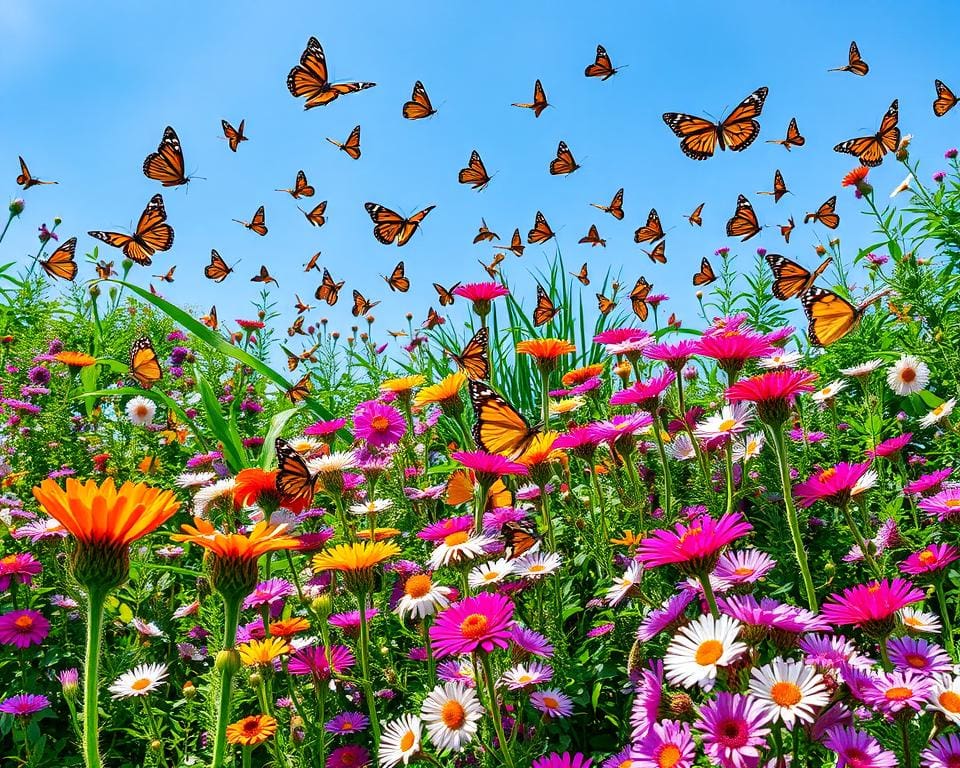 vlinders lokken naar de tuin