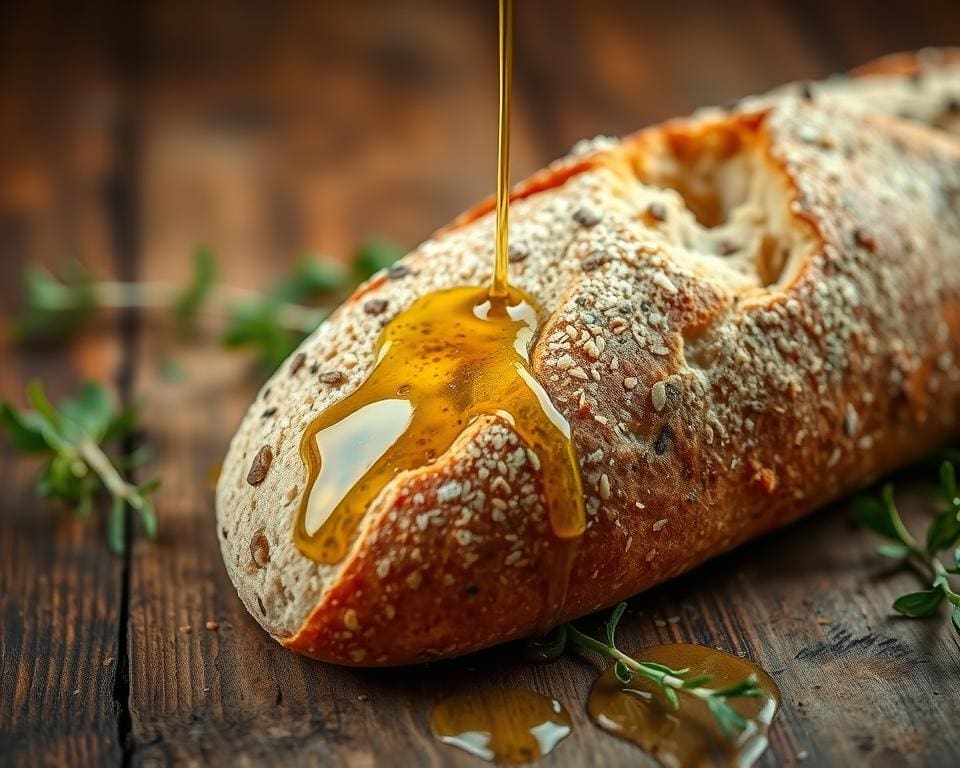 volkoren zuurdesem stokbrood met olijfolie