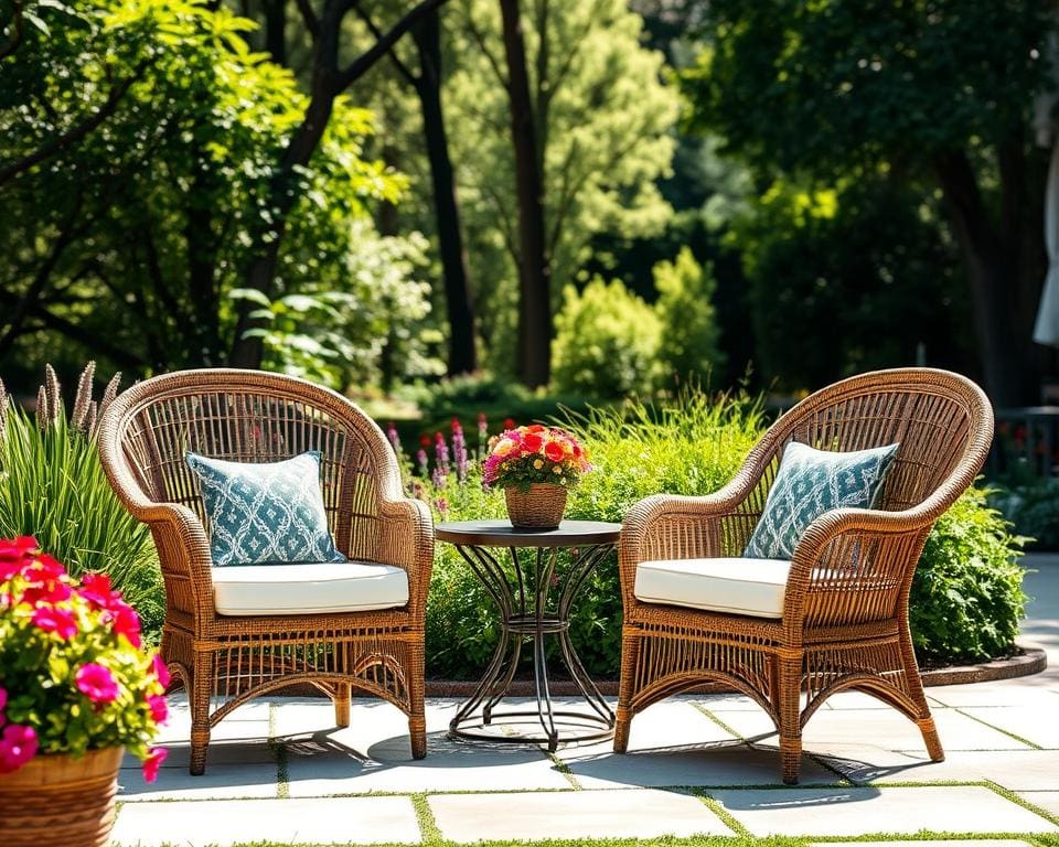 voordelen rieten tuinstoelen