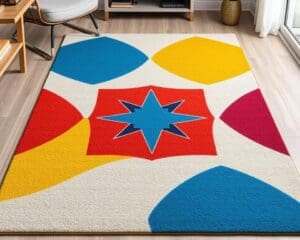 Design vloerkleed in geometrische patronen