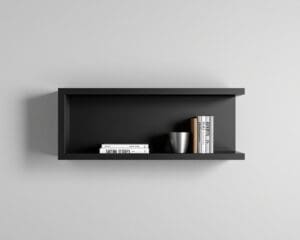 Design wandplank in mat zwart: strak en modern