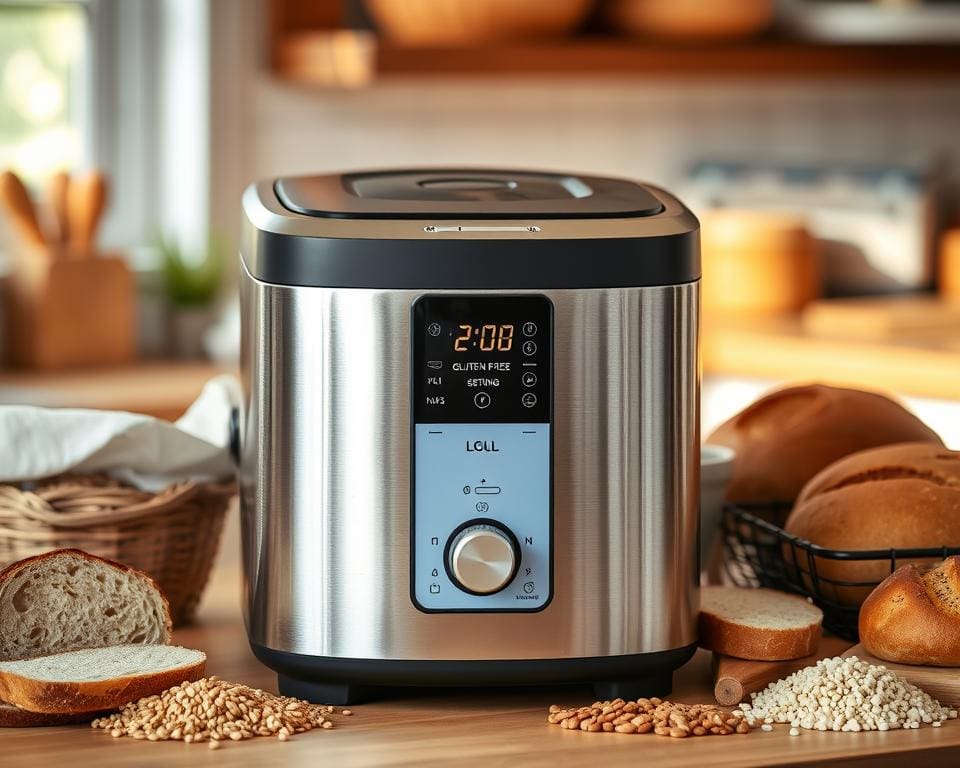 Elektrische broodmachine met glutenvrije stand