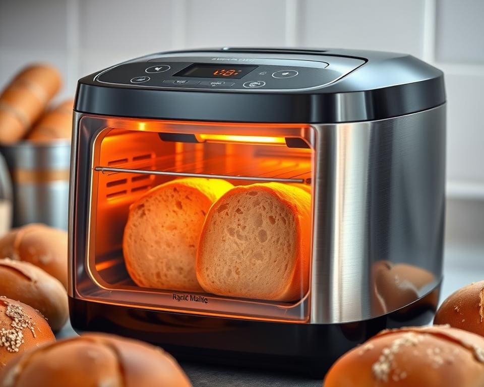 Elektrische broodmachine met snelle bakstand