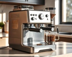 Elektrische espressomachine met bonenmaler