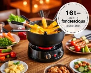 Elektrische fondueset met anti-aanbaklaag