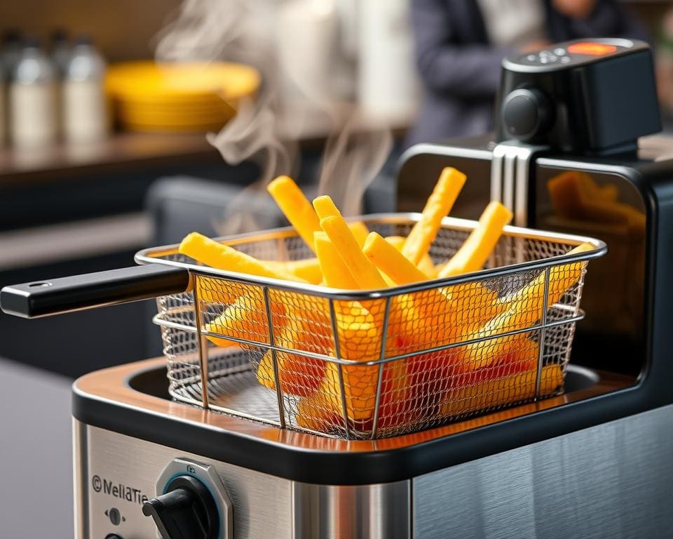Elektrische frietpan met koude zone: perfect krokante friet
