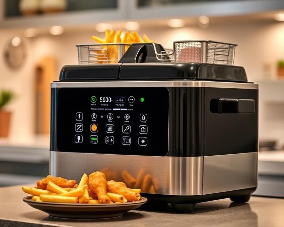 Elektrische frituurpan met meerdere programma's