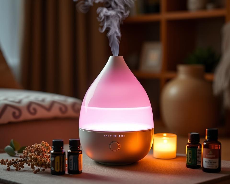 Elektrische luchtbevochtiger met aroma-optie