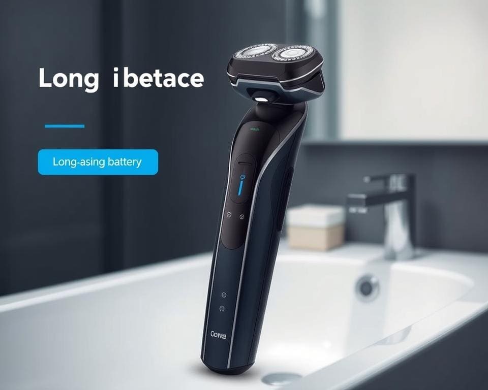 Elektrische scheerapparaten met lange batterijduur