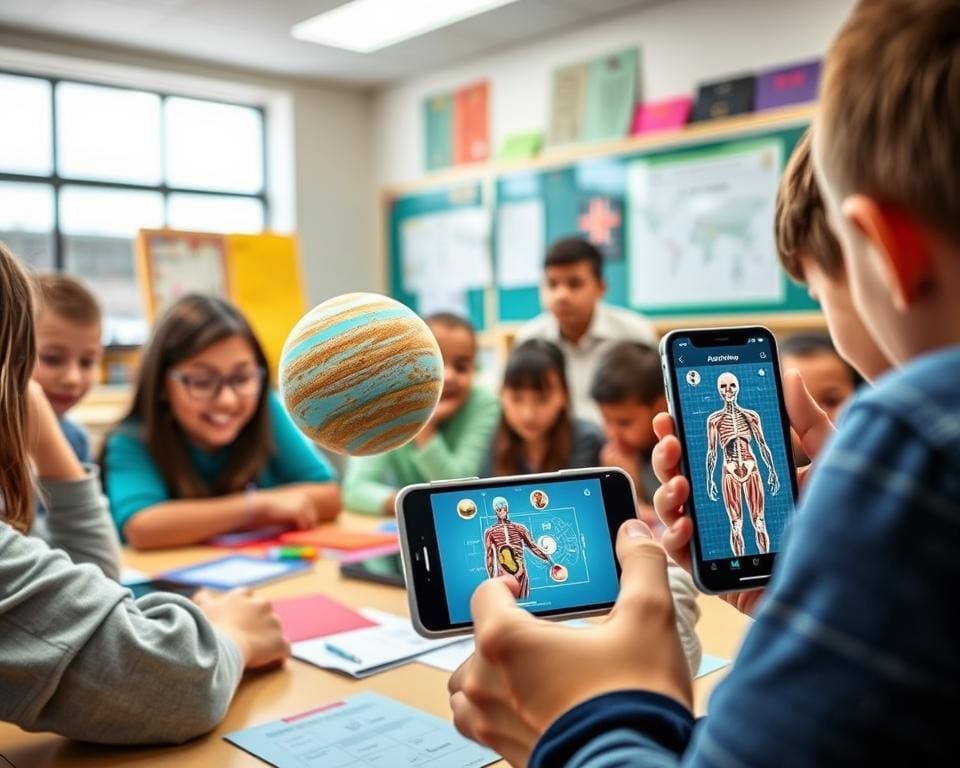 Hoe werkt augmented reality in telefoons voor educatieve apps?