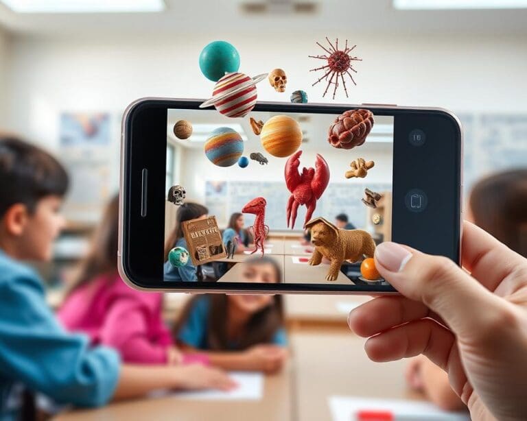 Hoe werkt augmented reality in telefoons voor educatieve apps?