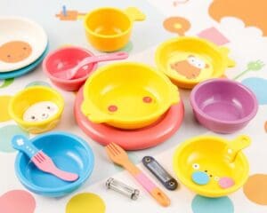 Kindvriendelijke eetsets met antislip basis