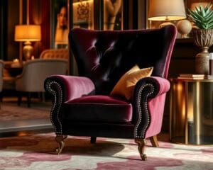 Luxe fauteuil in velours: stijlvol en comfortabel
