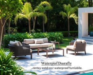 Luxe loungemeubels met waterbestendige afwerking