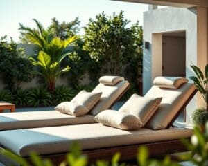 Luxe loungeset met verstelbare hoofdsteunen