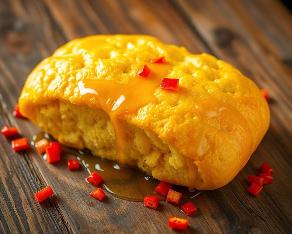 Maisbrood met een vleugje honing en chili