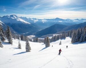 Maloja: Zwitsers skiën in serene natuur