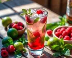 Raspberry Gin Mojito: Verfrissend en fruitig