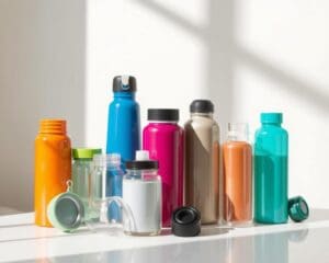 Reisflesjes met lekvrije sluiting voor vloeistoffen