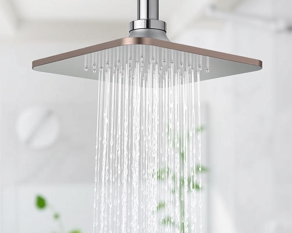 Slimme douchekop met waterbesparende modus