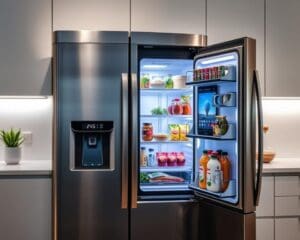 Slimme koelkast met camera voor boodschappenbeheer