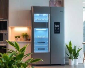 Slimme koelkast met energiebesparende functies