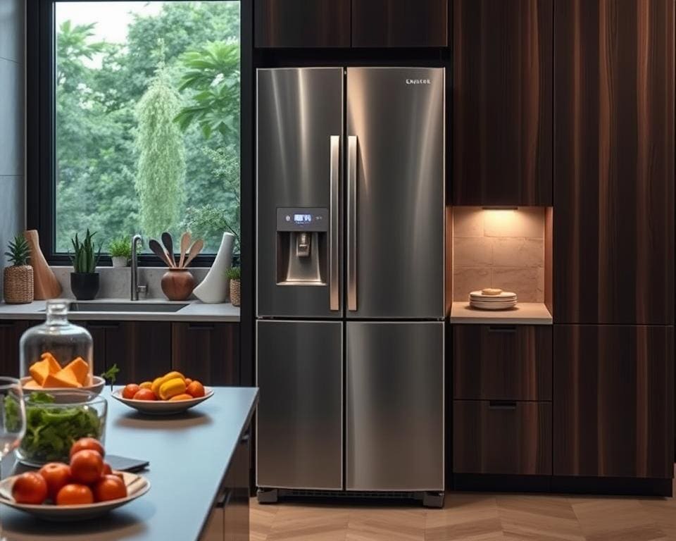 Slimme koelkast met waterdispenser