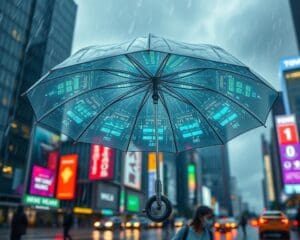 Slimme paraplu’s die regen voorspellen
