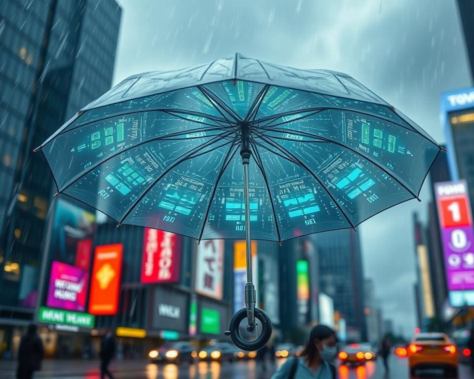 Slimme paraplu’s die regen voorspellen
