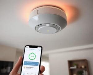 Slimme rookmelder met batterijcontrole via app