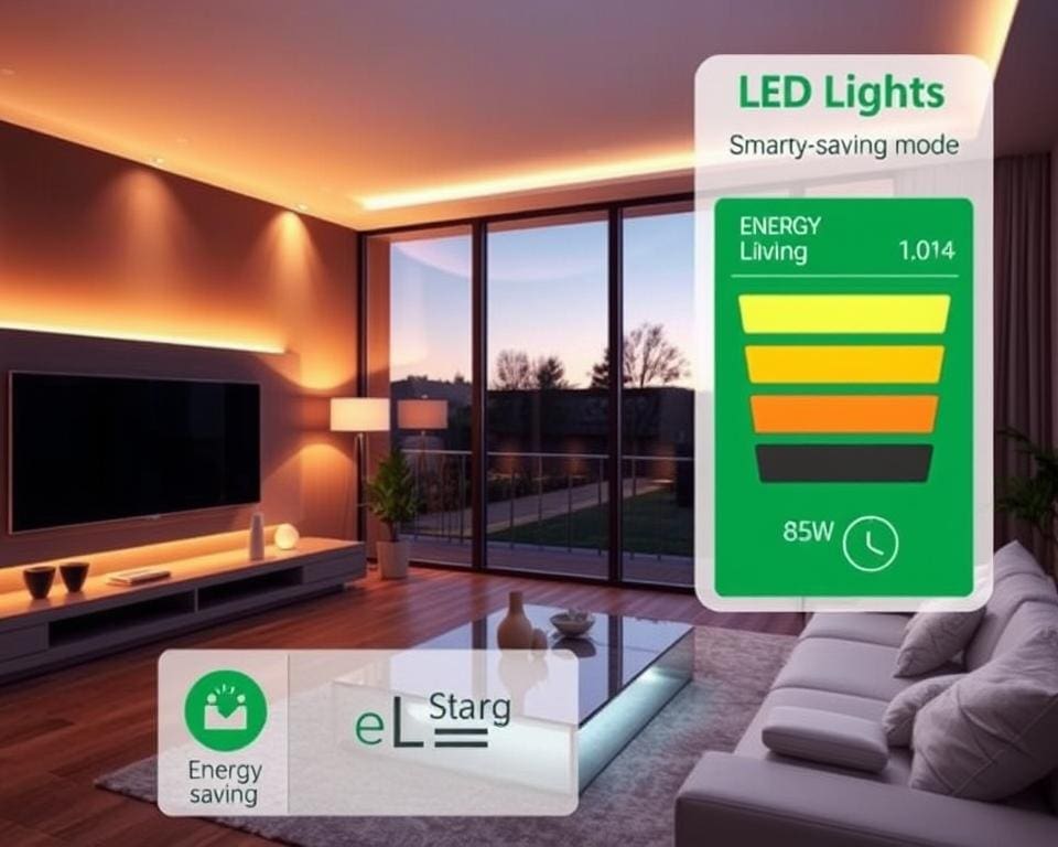 Slimme verlichting met energiebesparende modus